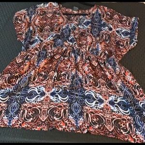 Multicolored sheer women’s top.